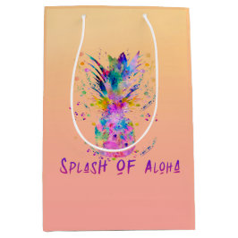 Splash of Aloha Tall Geschenktasche Mittlere Geschenktüte