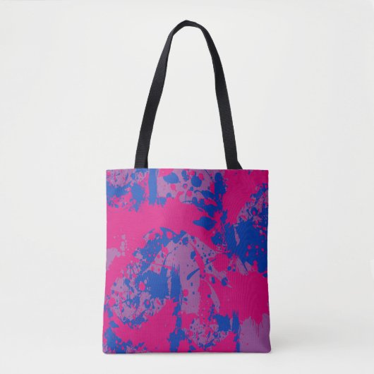 Splash of Color | Bisexual Pride Tasche (Vorderseite)