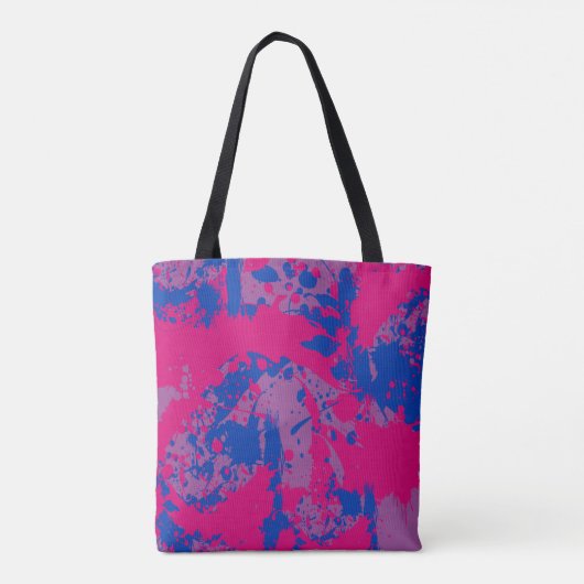 Splash of Color | Bisexual Pride Tasche (Rückseite)