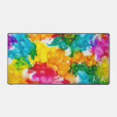 Splash of Color Desk Mat Schreibtischunterlage (Vorderseite)