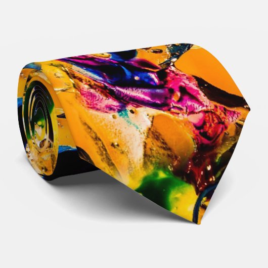 Splash of Color Men’s Tie Krawatte (Gerollt)