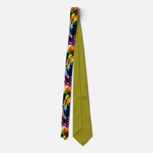 Splash of Color Men’s Tie Krawatte (Rückseite)