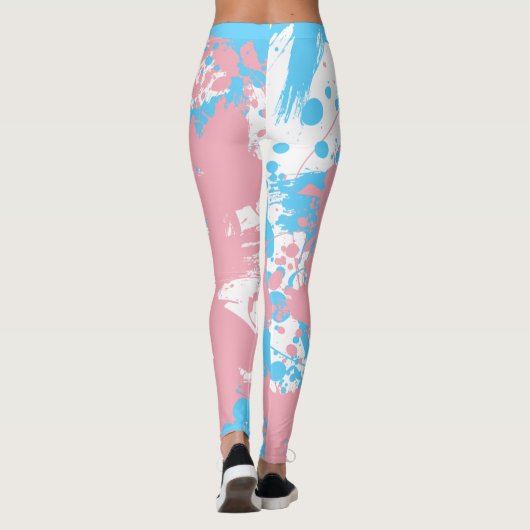 Splash of Color | Transgender Pride  Leggings (Rückseite)
