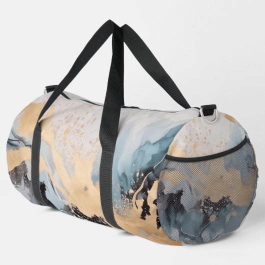 Splash of Gold shades of green blue Duffle Bag (Rechte Ecke)