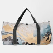 Splash of Gold shades of green blue Duffle Bag (Rückseite)