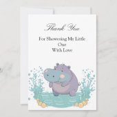 Splash of Joy, Little Hippo Einladung (Vorderseite)