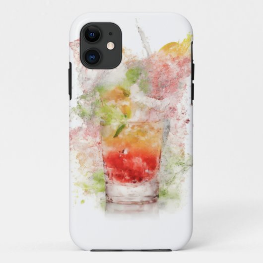 Splash of Refresh Cocktail Mobile Fall Case-Mate iPhone Hülle (Rückseite)