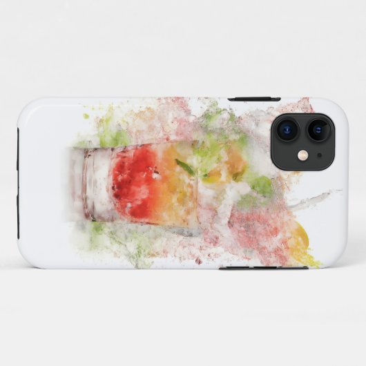 Splash of Refresh Cocktail Mobile Fall Case-Mate iPhone Hülle (Rückseite (Horizontal))