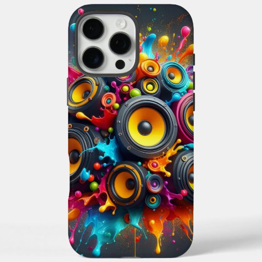 Splash of Speakers Case-Mate iPhone Hülle (Rückseite)