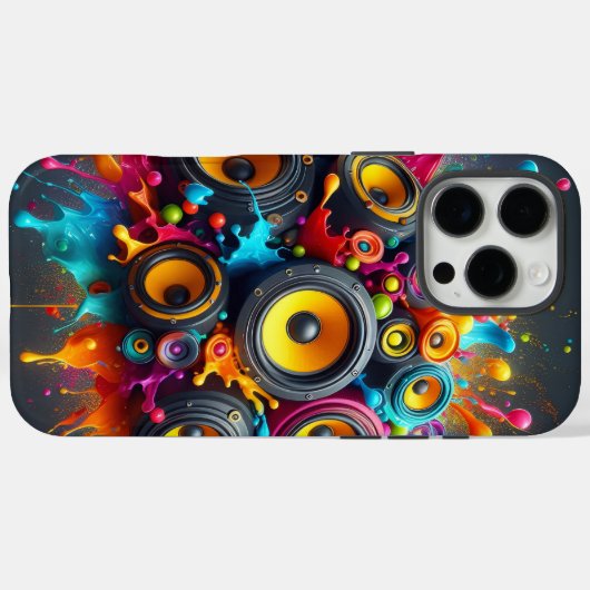 Splash of Speakers Case-Mate iPhone Hülle (Rückseite (Horizontal))
