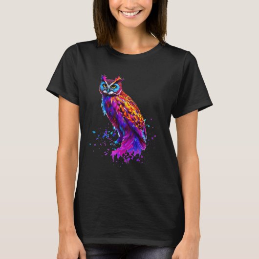 Splash Owl T-Shirt (Vorderseite)