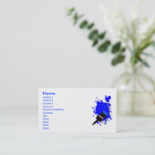 Splash Paint Business Card Visitenkarte (Stehend Vorderseite)