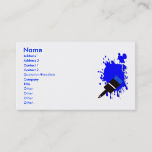 Splash Paint Business Card Visitenkarte