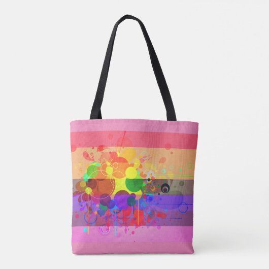 Splash Paint Design Ladys Bag Tasche (Rückseite)