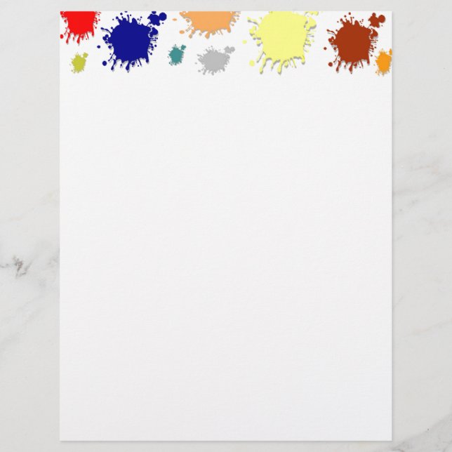 Splash Paint Letterhead (Vorderseite)