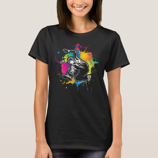 Splash Parkour Freerunner Backflip T-Shirt (Vorderseite)