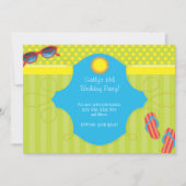 Splash-Party Einladung (Vorderseite)