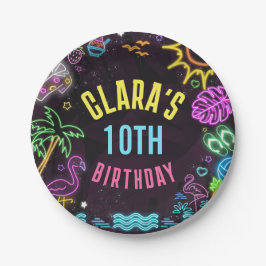 Splash Party Glow Party Pappteller