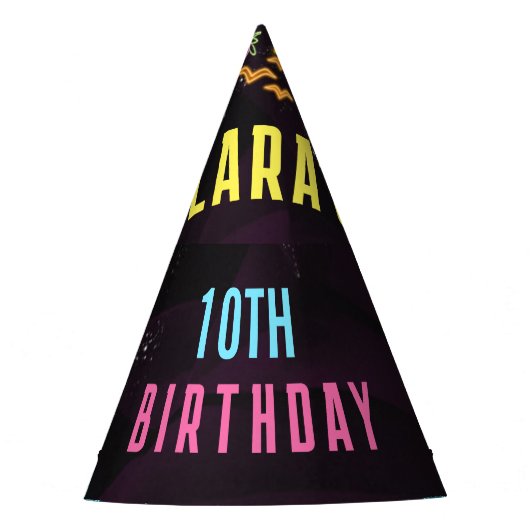 Splash Party Glow Party Partyhütchen (Vorderseite)