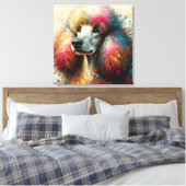 Splash Poodle Leinwanddruck (Insitu (Schlafzimmer))