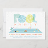 Splash Pool Party Einladung (Vorderseite)