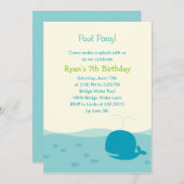 Splash Pool Party oder Beach Party Einladung (Vorne/Hinten)
