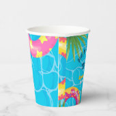 Splash Pool Party Sommerschwimmen Wasser Geburtsta Pappbecher (Rechts)