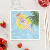 Splash & Sip - Adult Pool Party Serviette (Beispiel)