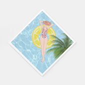 Splash & Sip - Adult Pool Party Serviette (Ecke)
