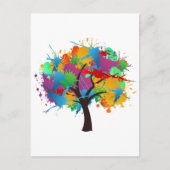 Splash-Sommerbaum Postkarte (Vorderseite)