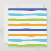 Splash Sommerpool Geburtstagseinladung Einladung (Rückseite)