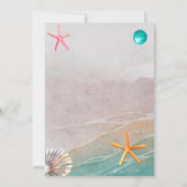 Splash Sommerstrand Geburtstagsparty Einladung (Rückseite)