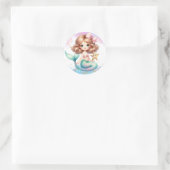 Splash Splash Mermaid Schlichte Party Sticker (Tasche)