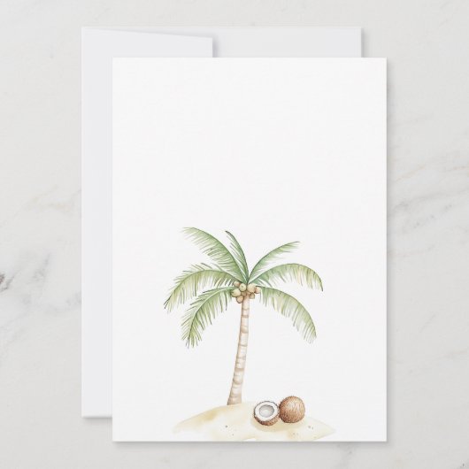 Splash Summer Beach Bash Boy Birthday Einladung (Rückseite)