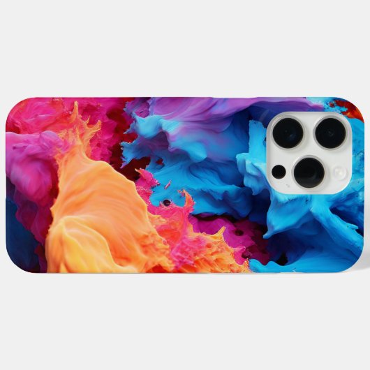 Splash Textur farbige Ästhetik Case-Mate iPhone Hülle (Rückseite (Horizontal))