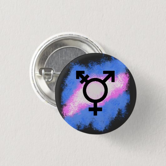 Splash-Trans-Flagge Button (Vorne & Hinten)