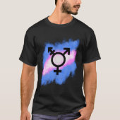 Splash Transgender Flag T-Shirt (Vorderseite)