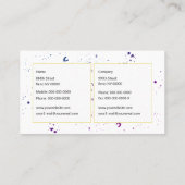 Splash Visitenkarte (Rückseite)