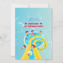 Splash Water Park Sommer Wasserrutsche Geburtstags