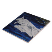 Splash White German Shepherd Tile Fliese (Seite)