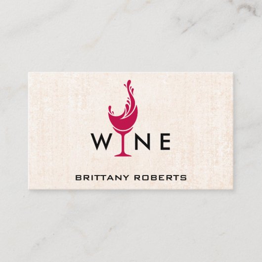 Splash Wine Visitenkarte (Vorderseite)