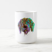 Splash Wirehaired Pointing Griffon Dog Verwandlungstasse (Zentrum)