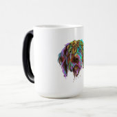 Splash Wirehaired Pointing Griffon Dog Verwandlungstasse (Vorderseite Links)