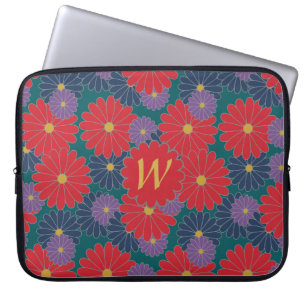 Splasha Fall floraler Laptop-Sieb Laptopschutzhülle