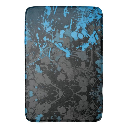 Splashes, Linien und pulsierendes Chaos Badematte (Vorderseite Vertikal)