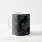 Splashes, Linien und pulsierendes Chaos Kaffeetasse (Vorderseite Links)