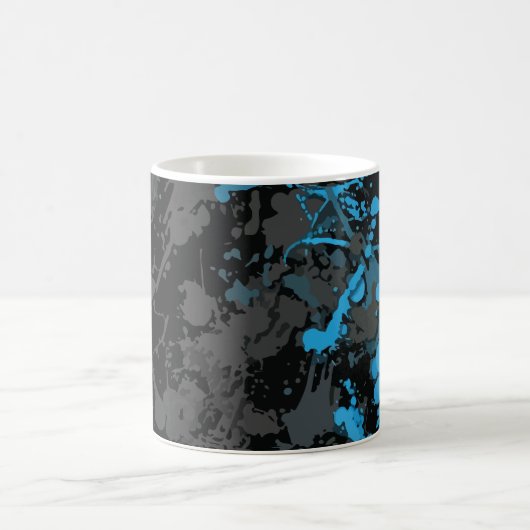Splashes, Linien und pulsierendes Chaos Kaffeetasse (Mittel)
