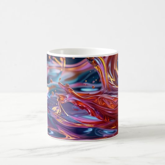 Splashing Color Liquids Kaffeetasse (Mittel)