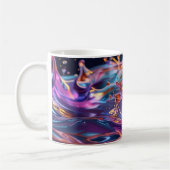 Splashing Color Liquids Kaffeetasse (Links)