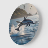 Splashing Leaping Dolphin: Ein Tanz der Freude im Große Wanduhr (Winkel)
